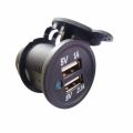 5V 2.1A Waterproof Dual USB Charging Mobile Phone Charger for Car Boat Marine Motorcycle. 