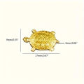 1/10/30/50/100pcs, Feng Shui Golden Money Turtle Figurines, Lucky Tortoise Collectible Ornaments, Metal Statue, Wealth & Fortune. 