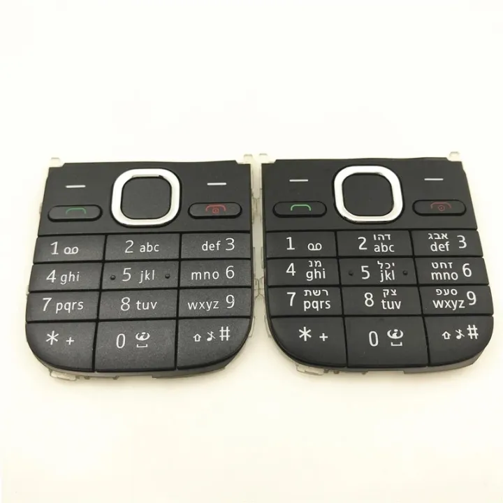 NEW%20New%20Nokia%20C2-01%20Mobile%20Phone%20Keypad%20Black/Gold%20English%20Hebrew%20Keypad%20Repair%20parts%20-%20Image%202