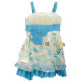 Blue Circle Design Frill Baby Dress - Girls. 