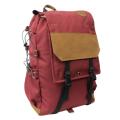 Maroon Flap Lock Backpack-Unisex. 