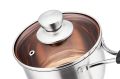 Duo Le Bao Stainless Steel Saucepan With Glass Lid Kitchen Cooking Utensil 16CM. 