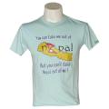 Turquoise 'Nepal Map' Printed T-Shirt For Men. 
