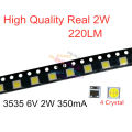 50-100pcs Only Original for LG LED 2W 6V / 1W 3V 3535 Cool Cold White LCD Backlight for TV Smd Led. 