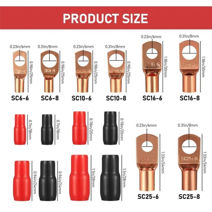 Tube%20Cable%20Lug%20Set%20Pipe%20Cable%20Lug%20Kit%20Bolt%20Hole%20Tinned%20Copper%20Terminals,%20Crimp%20Connector,%20Cable%20Lug%20Set%20-%20Image%204