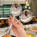Practical 304 Stainless Steel Large Soup Spoon Rust-proof Food Grade Big Colander Deepen Simple Communal Spoon Restaurants. 