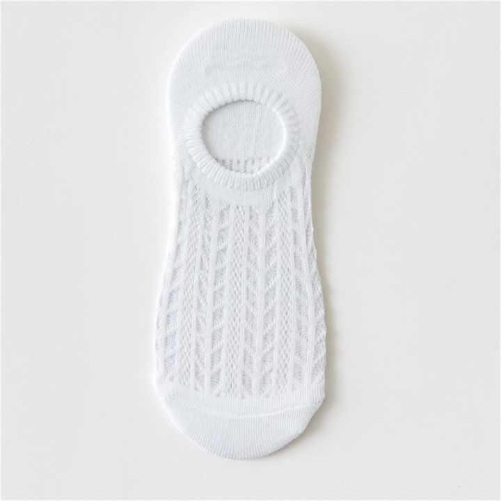 Women Summer Non-slip Invisible Boat Socks Shallow Mesh Breathable No show Socks