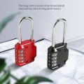 NAMUNY 2 Pack Code Padlocks, 4 Digit Long Shackle Resettable Pad Lock for Outdoor Gate, Shed, Fence, Hasp Storage, Gym Locker. 