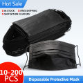 10-200PCS Black Face Mask Adult Disposable Mouth Mask Desechables Mascarillas Negras Quirurquijas Masque Chirurgical Mascara. 