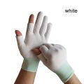 Men/ Unisex Sports Stretch Two Half Fingers Sun Protection Anti-Slip Fishing Gloves Driving Biking Mittens. 