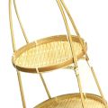 (GGBR) Bamboo Weaving Wicker Baskets Dish Handmade Home Decoration Storage Fruit Bread Food for Kitchen Organizer Panier Osier. 