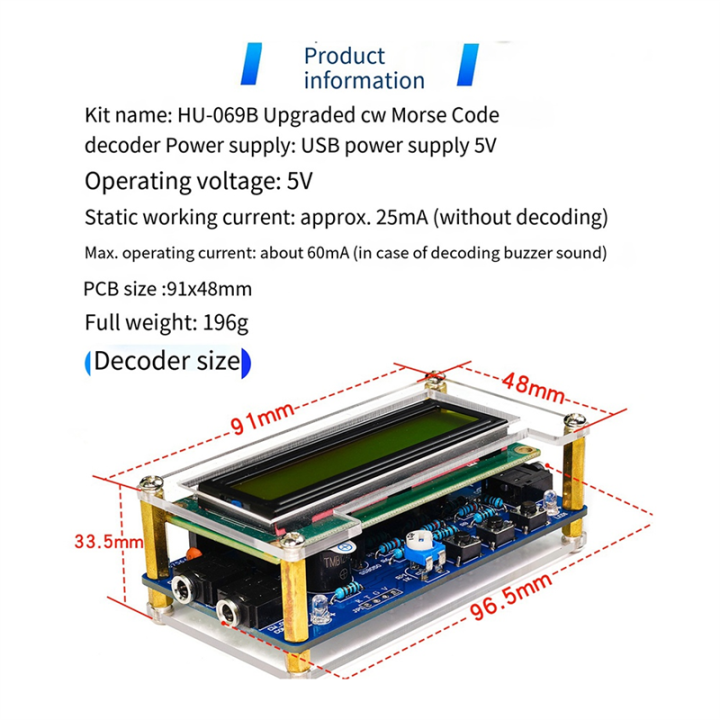 NCANRUI%20New%20Upgraded%20-069B%20CW%20Morse%20Code%20Decoder%20Trainer%20Parts%20Electronic%20DIY%20Circuit%20Board%20Welding%20Practice%20Kit%20-%20Image%202