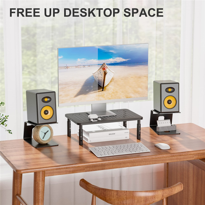 (GREH)%20Desktop%20Speaker%20Stands,%202%20Pair,%20Studio%20Monitor%20Riser%20with%20Vibration%20Dampening%20Pad%20and%205%C2%B0%20Tilt%20Design%20Improve%20-%20Image%206