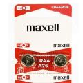 Maxell LR44 A76 1.5V Alkaline Battery for Calculator, Watch, Weighing Scale and Electronics. 