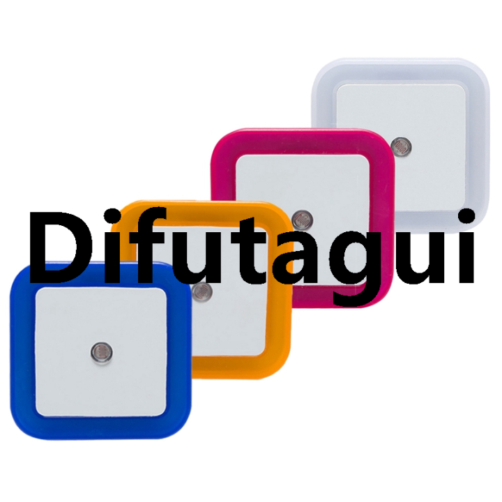 Difutagui Light baby square novelty mini light [802e9a44] 1PC sensor Luxury control night light American plug bedroom light gift color
