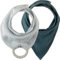 Dr Brown's Bandana Bibs with Removable Beaded Teether, 2-Pack, AC282-P12 / AC283-P12. 
