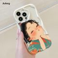 Jiufeng Hotinga for Tecno Spark Go 1 Tecno Pop 9 4G Tecno Spark Go 2025 Back Affordable Back Cover Cute Lovely Girl Texture Wavy Edge Soft Phone Case. 