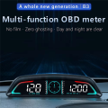 Car HD Head-Up Display OBD2 GPS Smart HUD Auto Digital Speedometer RPM Voltage Security Alarm Display. 