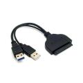 Usb 3.0 to Sata 22P 2.5 Hard Disk Driver Adapter Usb Cable. 