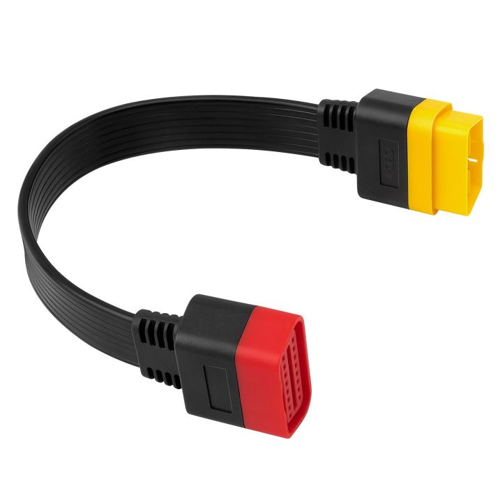 OUMERY New OBD OBD2 Extension Cable Connector for Launch X431 V/Easydiag 3.0/Mdiag/Golo Main 16Pin Male to Female Cable 36cm