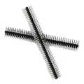 2.54mm 2×40 Double Row Right Angle Male Header Strip (Pack of 5). 