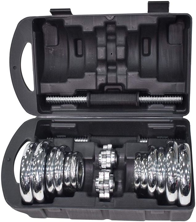 York%20Chrome%20Coated%2020KG%20Adustable%20Dumbbell%20Set%20-%20Image%208