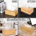 Big Size  Rectangular EXCLUSIVE Bamboo Wooden Tissue Paper Holder Box, Rectangular, 22.5 x 11.5 x 8 cm Wooden Tissue Box Cover Wooden Holder Car Home Paper Storage Popup Napkin Box  Tissue /Napkin Holder Box Wood Material. 
