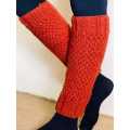 Red Woolen Leg Warmer For Girls. 