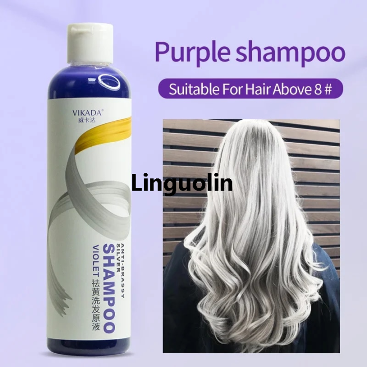 Linguolin Luxury Purple Shampoo for Blonde Hair Bleaching Yellow ...