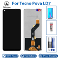 6.8"AAA+++ LCD For Tecno Pova LD7 LCD Display Touch Screen Digitizer Assembly LD7 Replacement No Dead Pixel With Free Tools +Tempered Glass+Glue. 