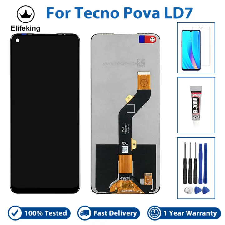 6.8"AAA+++%20LCD%20For%20Tecno%20Pova%20LD7%20LCD%20Display%20Touch%20Screen%20Digitizer%20Assembly%20LD7%20Replacement%20No%20Dead%20Pixel%20With%20Free%20Tools%20+Tempered%20Glass+Glue%20-%20Image%202