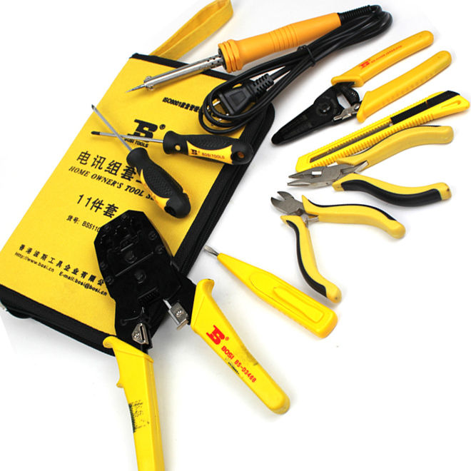 Bosi Tools 11Pcs Telecommunications maintenance Tool Set