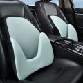 Ergonomically Compliant Split Type Automotive Lumbar Support Buckle Fixation Relieve Fatigue Lumbar Seat Pillow Breathable Memory Cotton Auto Pad Cushion SUV. 