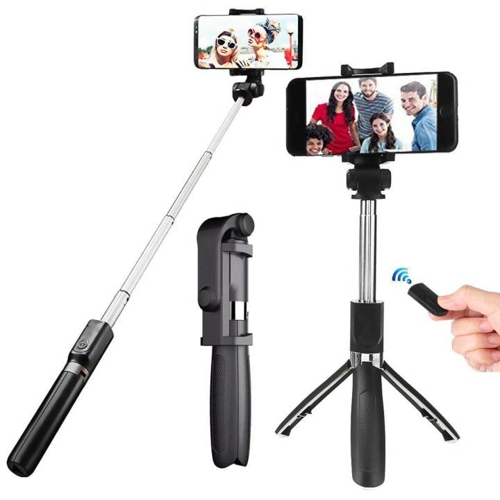 3%20In%201%20Adjustable%20Multifunctional%20Selfie%20Stick%20And%20Adjustable%20Tripod%20With%20Bluetooth%20Remote(R1S)%20-%20Image%204