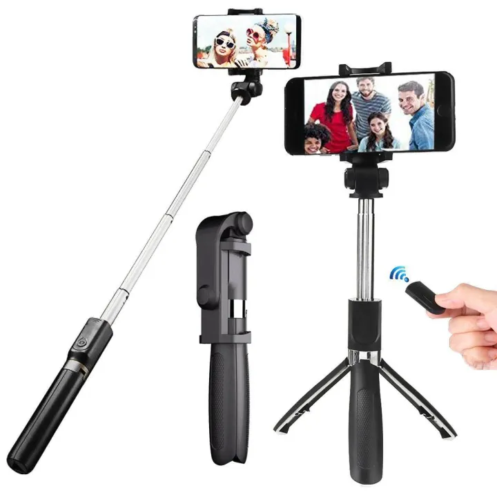 3%20In%201%20Adjustable%20Multifunctional%20Selfie%20Stick%20And%20Adjustable%20Tripod%20With%20Bluetooth%20Remote(R1S)%20-%20Image%204