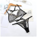 New  Mesh Embroidery Non-Padded Young Ladies Bikini Lingerie Set.. 