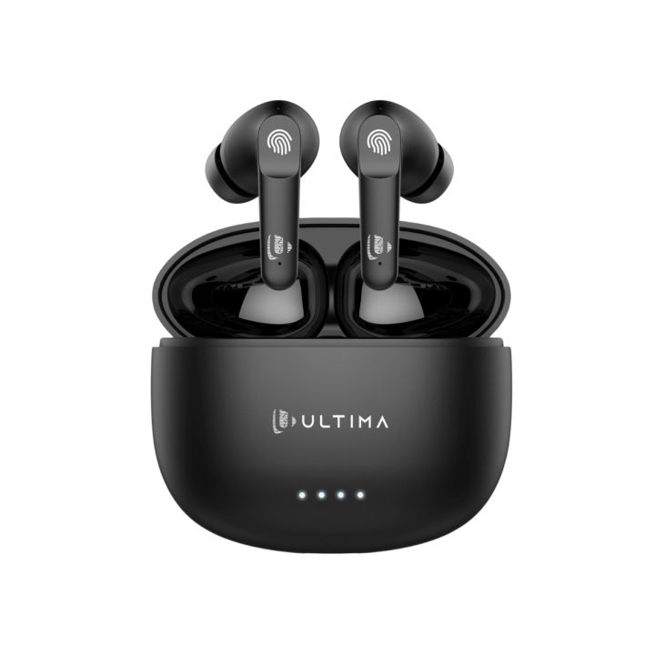 Ultima Atom 520 Pro Earbuds With 45Hrs Playtime| Game Mode(60ms)| Quad Mic| IPX5 Rated| Loud Sound & Deep Bass| Type-C Charging Port Wireless Earbuds