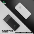 (New Launch) Green Power Boost | 20000mAh Fast Powerbank | 22.5W | PD Fast Charging | Six Months Warranty | QC 3.0 | Two Way Fast Charging | Triple Ports Output | Double Ports Input | Portable Powerbank | Black& White Colors. 