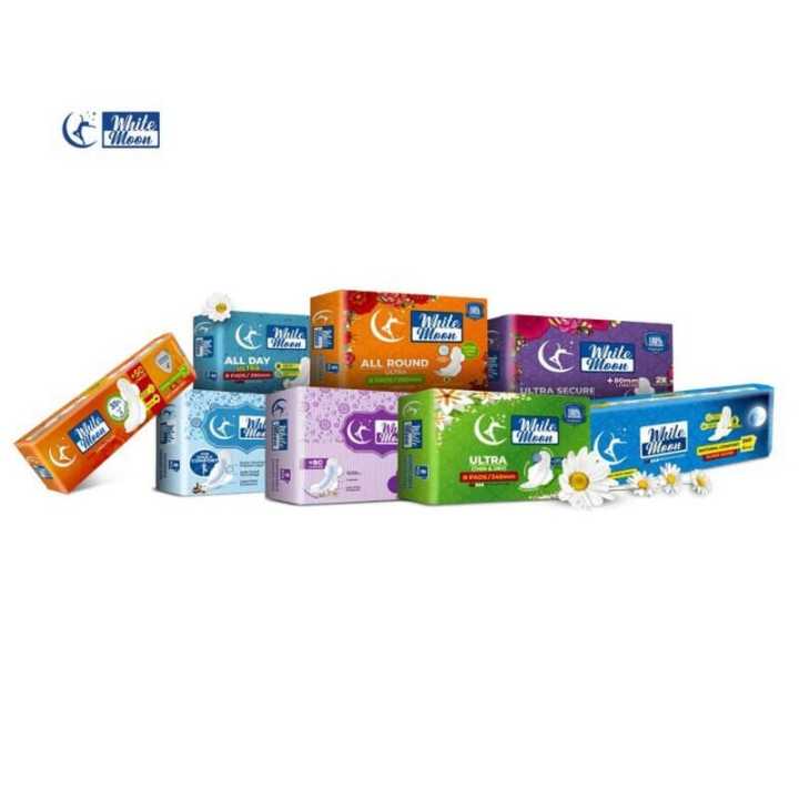 Whitemoon Sanitary Pads Combo Pack of 8
