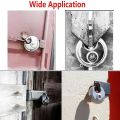 Durable Stainless Steel Disc Locking Padlock with 2 Keys 80/90mm Round Disc Lock Compact Rust Resistant Lock Cabinets. 