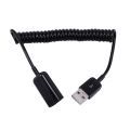 Spiral Coiled USB A male to A female adapter adaptor Cable 1M 3FT. 