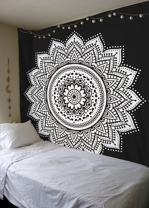 AIOG%20-%20Lotus%20Flower%20Mandala%20Tapestry%20Wall%20Hanging%20Cotton%20Tapestries%20Bedspread%20Picnic%20Beach%20Throw%20Blanket%20Wall%20Art%20Hippie%20Tapestry%20Bed%20Cover%20-%20Image%203