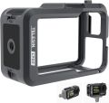 TELESIN Aluminum Case Metal Cage for DJI Osmo Action 5 Pro Action 4 Action 3 Protective Frame Housing. 