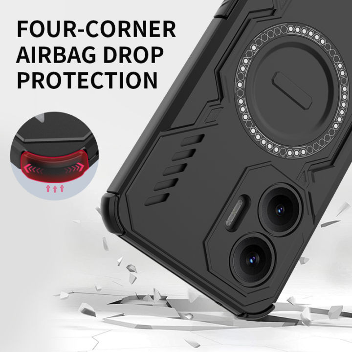 Lereach%20Magnetic%20Case%20for%20Xiaomi%20Redmi%20Turbo%204%20Pro%20Cooling%20Back%20Cover%20Shockproof%20Anti-Slip%20Phone%20Cases%20-%20Image%203