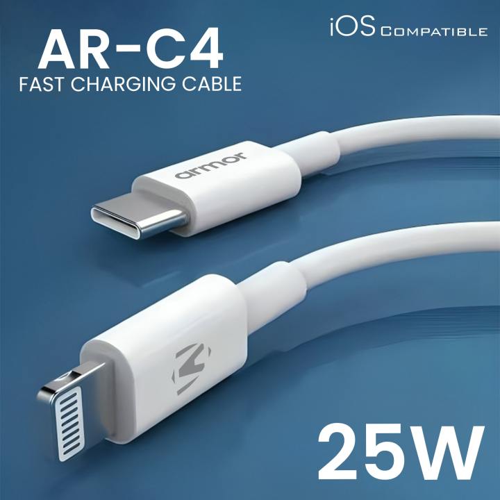ARMOR%20AR-C4%20%7C%20Type-C%20to%20Lightning%20Fast%20Charging%20Cable%20-%2025W%20Power%20Delivery%20%7C%20Compatible%20with%2014,%2013,%2012,%2011%20Series%20&%20More%20-%20Image%204