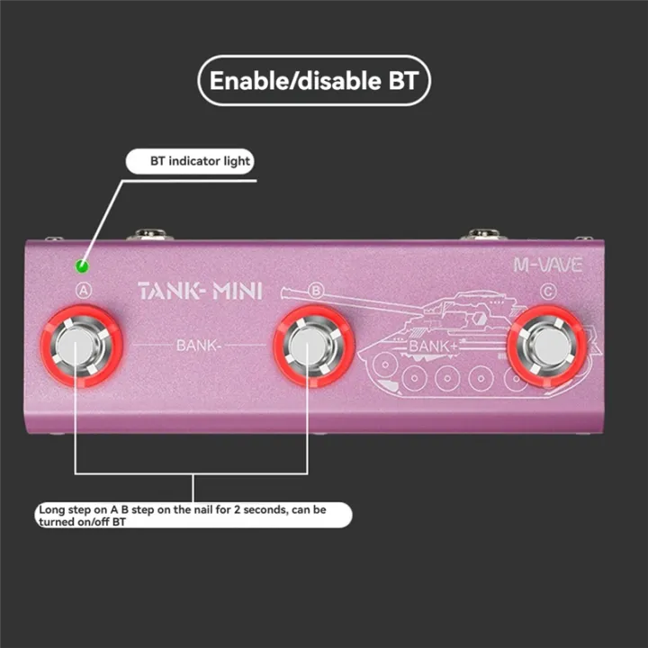 TANK%20MINI%20Guitar%20Bass%20Multi-Effects%20Pedal,%20Adjustable%20-%20Image%202