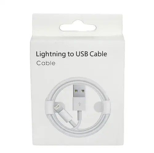 White  Lightning to USB Cable