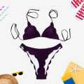 Violet Fancy Bikini / Swimwear Swimsuit For Women. 