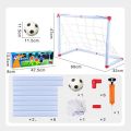 New Mini Folding Football Soccer Ball High-strength 2 Sizes Removable Goal Post Net Set Plastic Kids Indoor Outdoor Toys Child Birthday Gift. 