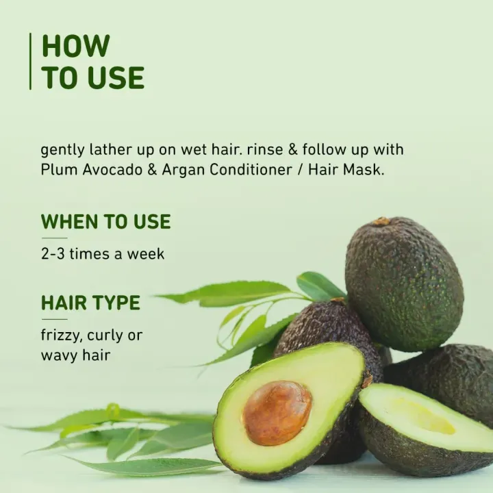 Plum%20Avocado%20&%20Argan%20Frizz%20Control%20Shampoo%20%7C%20for%20Curly,%20Wavy%20&%20Frizzy%20Hair%20%7C%20with%20Aloe%20Vera%20Extract%20%7C%20Reduces%20Frizz,%20Retains%20Moisture%20&%20Conditions%20Strands%20%7C%20250ml%20-%20Image%203